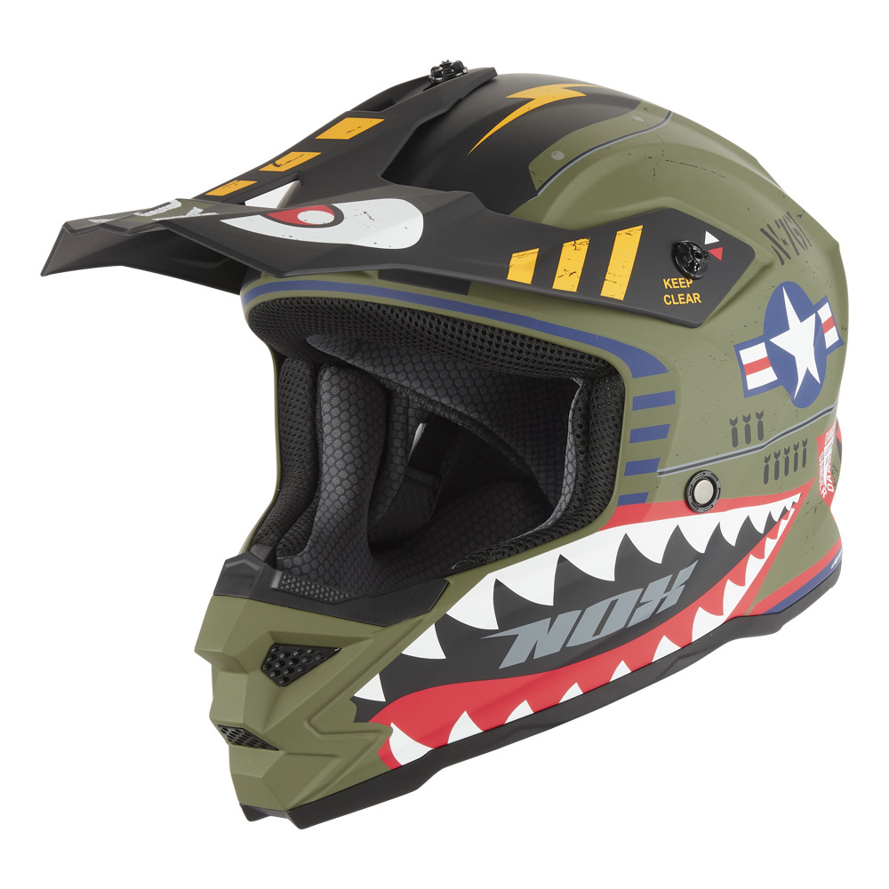 přilba N761 FLY FIGHTER, NOX, dětská (khaki, více bar.) 2026