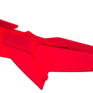 aerodynamický stabilizátor pro přilby AERO, CASSIDA - ČR (červený probarvený polykarbonát plast)