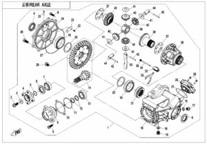 F33-B-V1 REAR AXLE(ON CAMMAND)