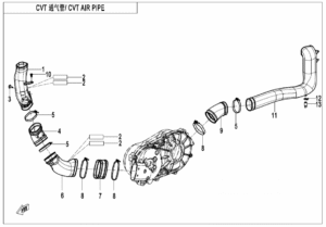 F00-2 CVT AIR PIPE