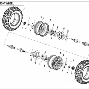 F07-A FRONT WHEEL(ALUMINUM)