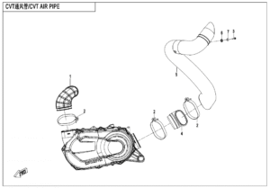 F00-2 CVT AIR PIPE