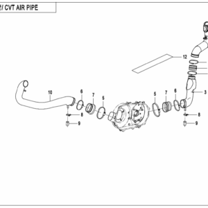 F00-1 CVT AIR PIPE