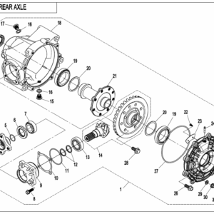 F33-B REAR AXLE(NO DIFFERENTIAL)