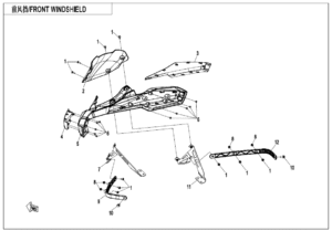 F80-1 FRONT WINDSHIELD(OVERLAND)