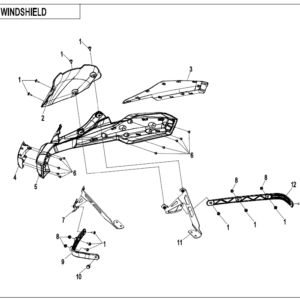 F80-1 FRONT WINDSHIELD(OVERLAND)