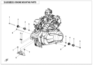 F00-1 ENGINE MOUNTING PARTS