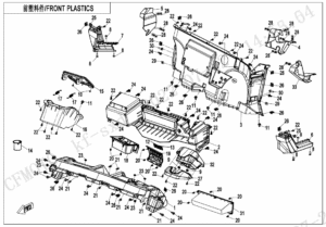 F04-2-B-V1 FRONT PLASTICS(FOR TFT)