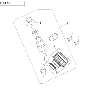 F01-A LOCK KIT(FUEL TANK CAP WITH KEYHOLE)