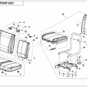 F13-1 FRONT SEAT(NON HEATING EQUIPMENT)