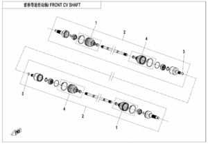 F27-B FRONT CV SHAFT(INTERNATIONAL)