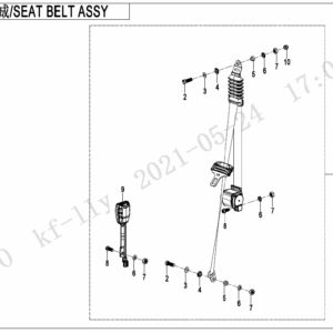 F34-1 SEAT BELT ASSY(DRIVER)