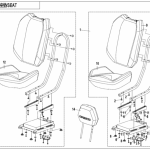 F13-B SEAT(BLACK@^GREY)