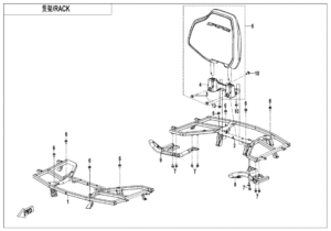 F14-1-B RACK(INTERNATIONAL, PLASTIC)