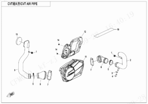 F00-2 CVT AIR PIPE
