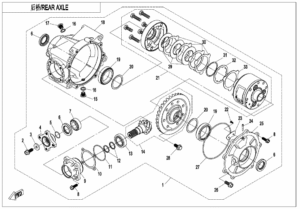 F33-A-V2 REAR AXLE(AUTOMATIC DIFFERENTIAL LOCK)