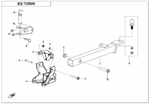 F40-A TOWBAR(BOLT CONNECTION)