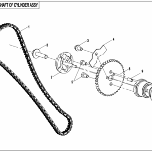 E02-4 CAMSHAFT OF CYLINDER ASSY.