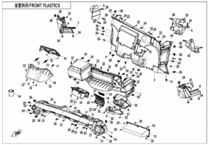 F04-2-B-V2 FRONT PLASTICS(FOR TFT)