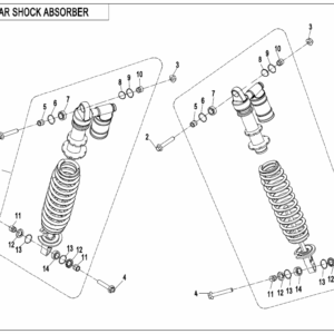 F06-2-B REAR SHOCK ABSORBER(GAS)