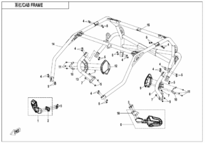 F23-V2 CAB FRAME(FOR 3-POINT SEAT BELT)