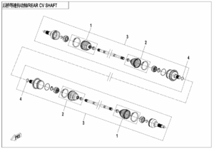 F28 REAR CV SHAFT
