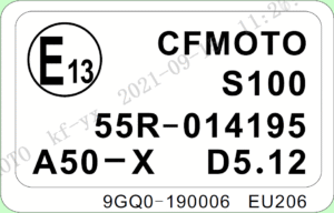 F19-3 TOWING LABEL