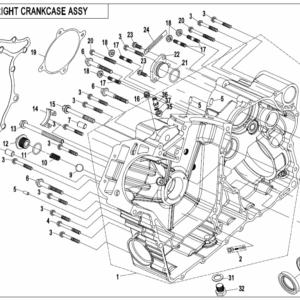 RIGHT CRANKCASE ASSY