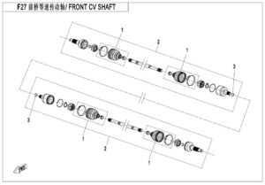 F27-A FRONT CV SHAFT(EU168)