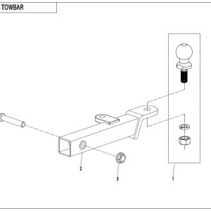 F40-A TOWBAR(BOLT CONNECTION)