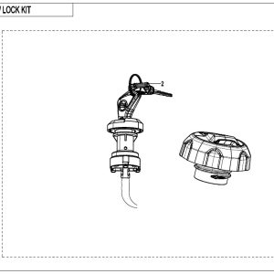F01-D LOCK KIT(WITHOUT GEARSHIFT LOCK, WITH FUEL TANK LOCK)