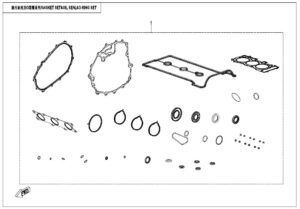 E29 ENGINE GASKET SET@^OIL SEAL @^O-RING