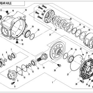 F33-A REAR AXLE(WITH DIFFERENTIAL)