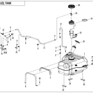 F12-B FUEL TANK(FOR NON FUEL EVAPORATION SYSTEM)