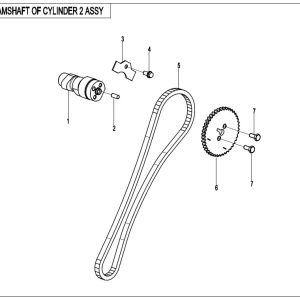 E02-7 CAMSHAFT OF CYLINDER 2 ASSY