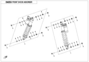 F05-2-B FRONT SHOCK ABSORBER(GAS ,YiTong)