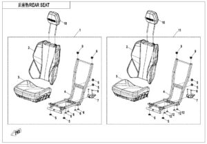 F13-2-A REAR SEAT