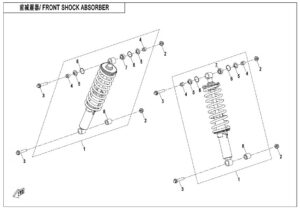 F05-2-F FRONT SHOCK ABSORBER(OIL,ABS)