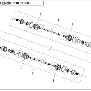 F27-A FRONT CV SHAFT