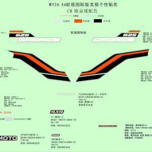 F19-1-E DECAL KITS(HUNTER GREEN)