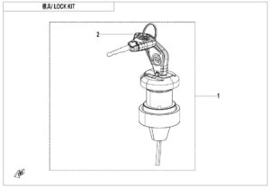 F01-B LOCK KIT(WITHOUT GEARSHIFT LOCK AND FUEL TANK LOCK)
