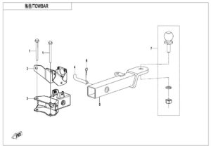 F40-B TOWBAR(PIN SHAFT CONNECTION )