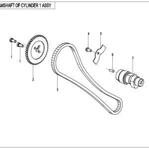 E02-4 CAMSHAFT OF CYLINDER 1 ASSY