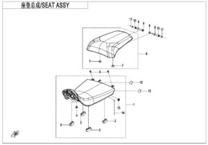 F13-B SEAT ASSY(HEATING FUNCTION)