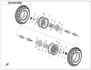 F11-A REAR WHEEL(ALUMINUM)