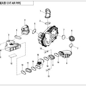 F00-2-V2 CVT AIR PIPE