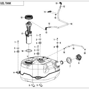 F12-B FUEL TANK(FOR NON FUEL EVAPORATION SYSTEM)