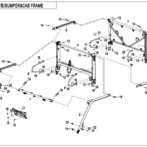 F23-V2 BUMPER @^ CAB FRAME