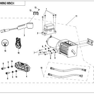 F15-2-V3 TOWING WINCH(ALUMINUM HOLDER)