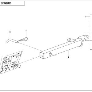 F40-A TOWBAR(LONG, PIN SHAFT CONNECTION )